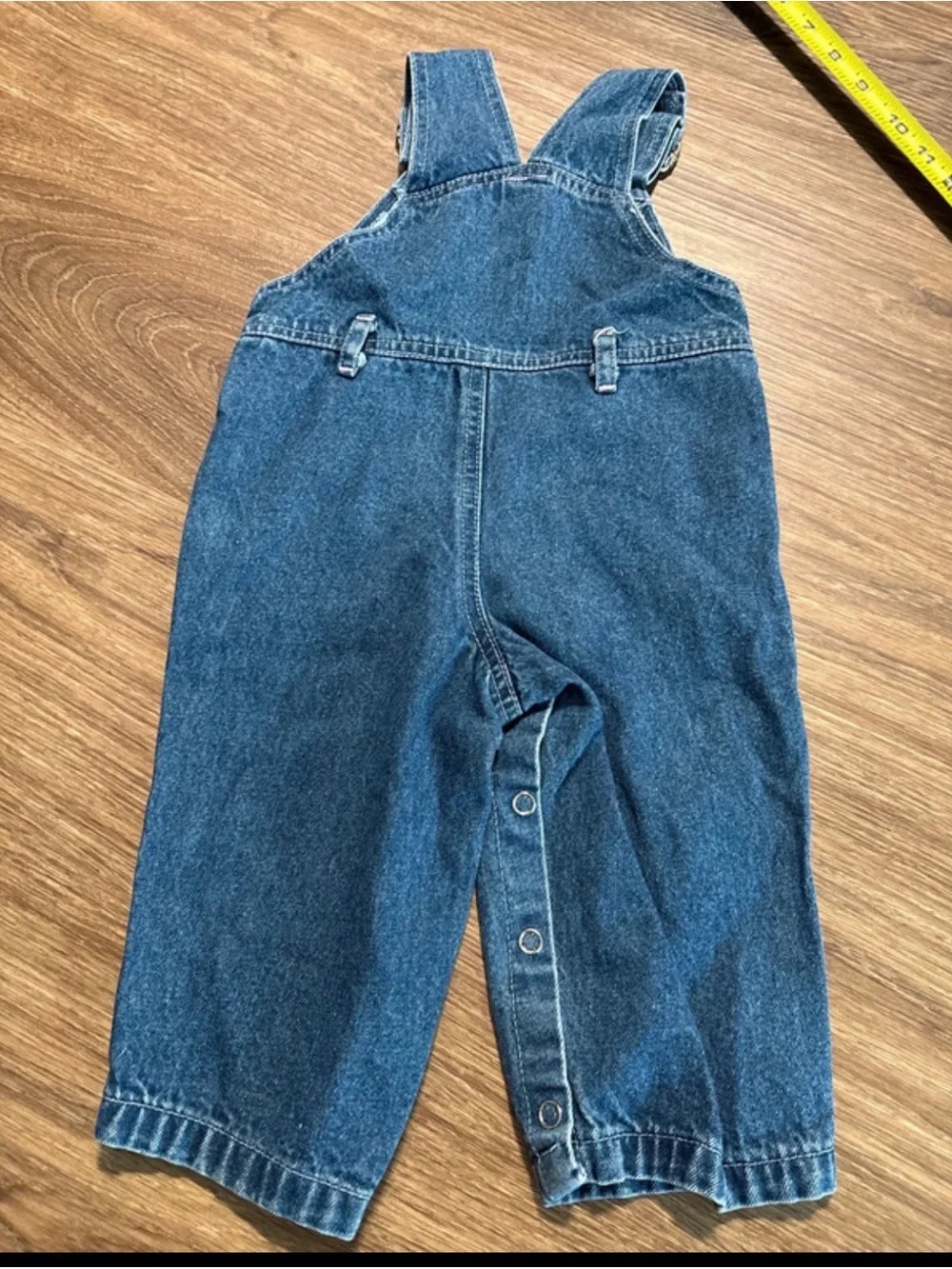 VTG 90s Red Trucks Overalls embroidered Denim 24 month 2T